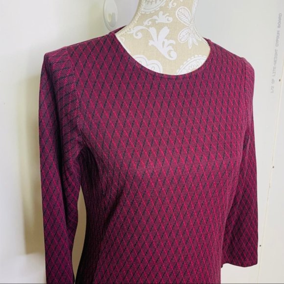 J.JILL Ponte Knit Dress fit & flare Dress PS 1477 - Picture 5 of 8